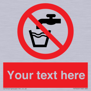 Custom prohibition not drinking water